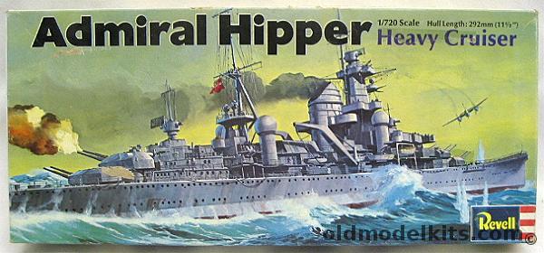 Revell 1/720 Admiral Hipper Heavy Cruiser, H490 plastic model kit